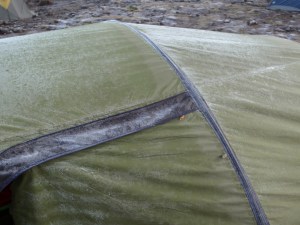 Frost on Tent